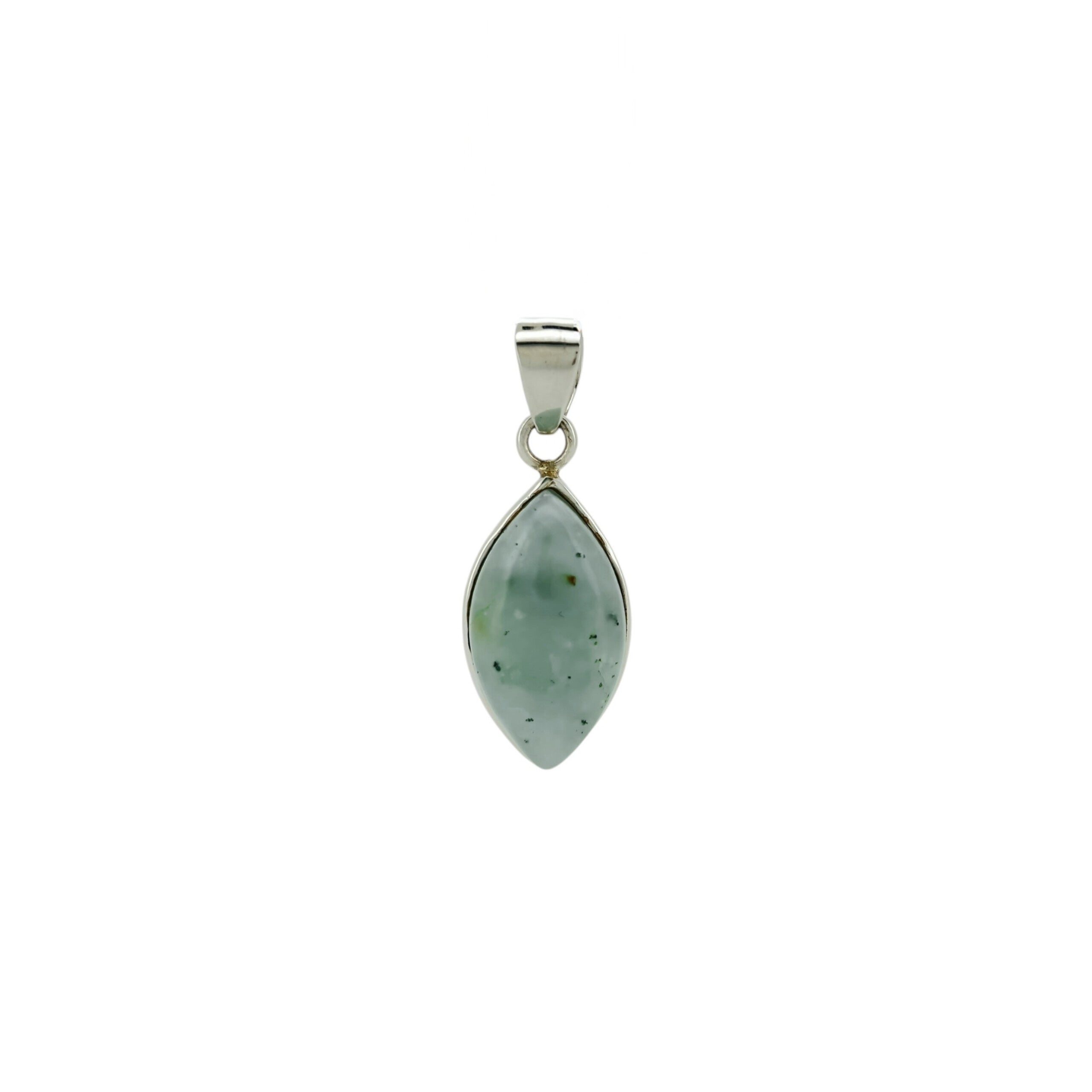 Aquamarine Cabochon Cat Eye Pendant