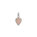 Rose Quartz Cabochon Teardrop Pendant