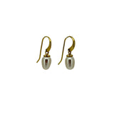 Gold Pearl Drop Earrings