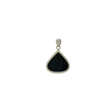 Black Onyx Faceted Teardrop Pendant