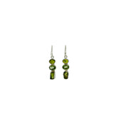 Peridot & Prasiolite Combo Cut Drop Earrings