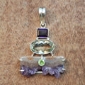 Amethyst Prasiolite & Peridot Pendant