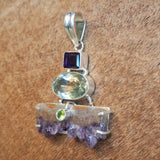 Amethyst Prasiolite & Peridot Pendant