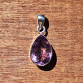 Amethyst High Clarity Faceted Teardrop Pendant