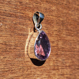 Amethyst High Clarity Faceted Teardrop Pendant