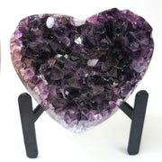 Uruguayan Large Heart-Shaped Amethyst Geode