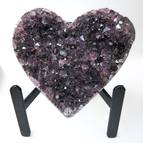 Uruguayan Heart-Shaped Amethyst Geode