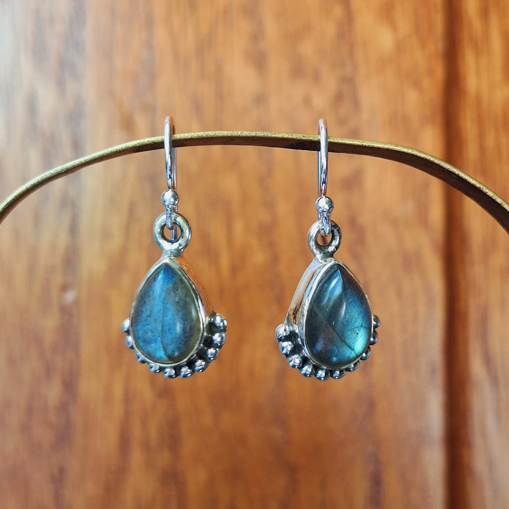 Labradorite Teardrop Detail Earrings