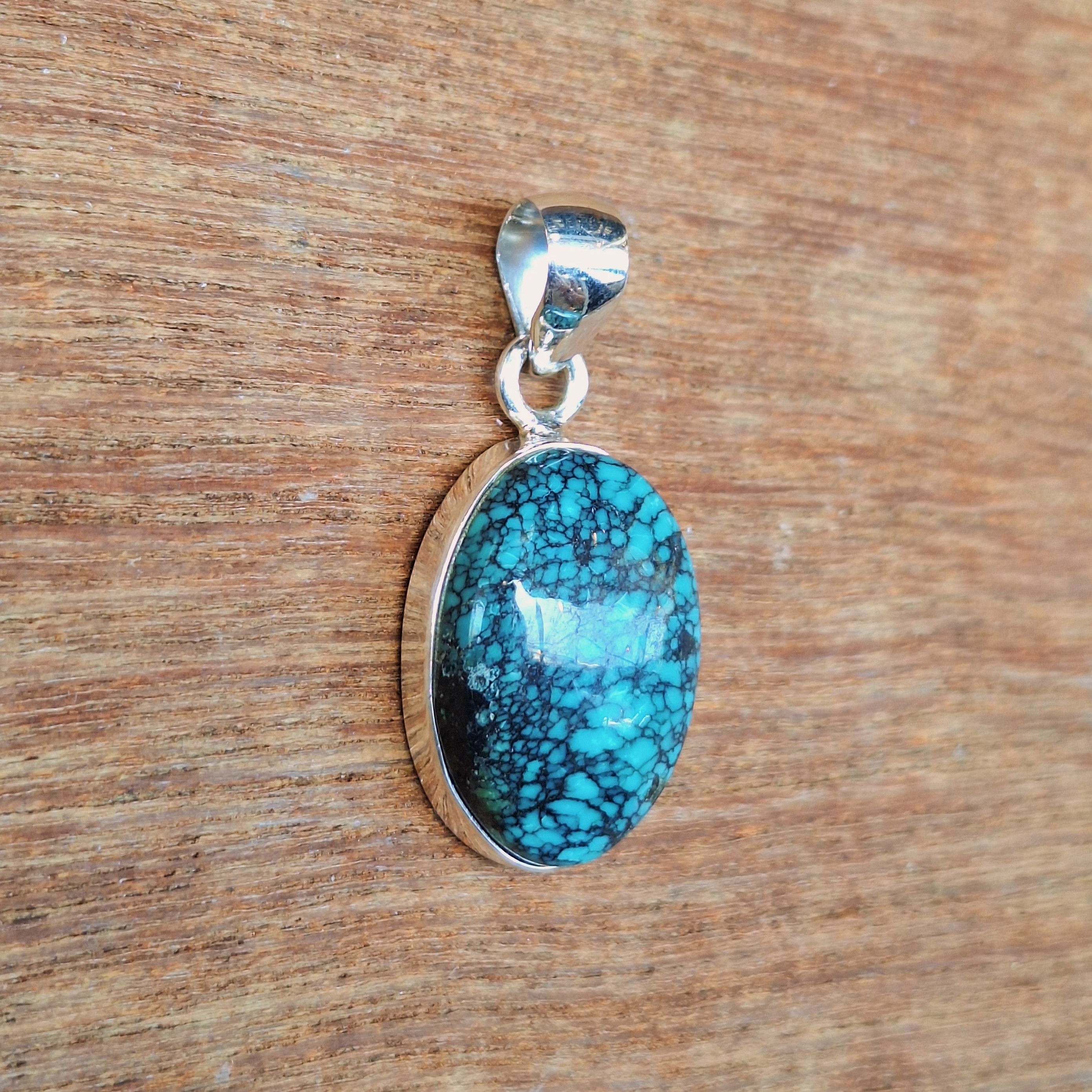 Turquoise Cabochon Oval Pendant