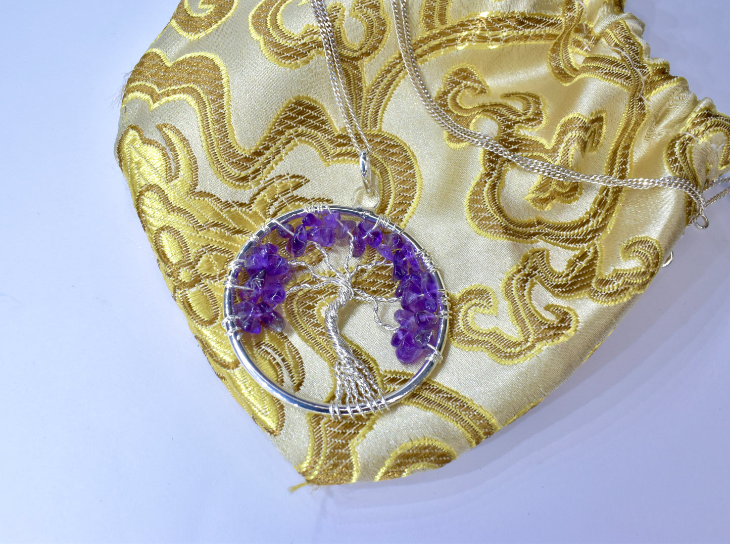 Amethyst Tree of Life Pendant