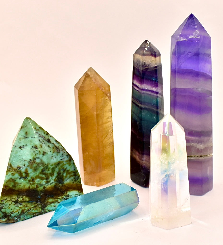 Banded Flourite Crystal Point