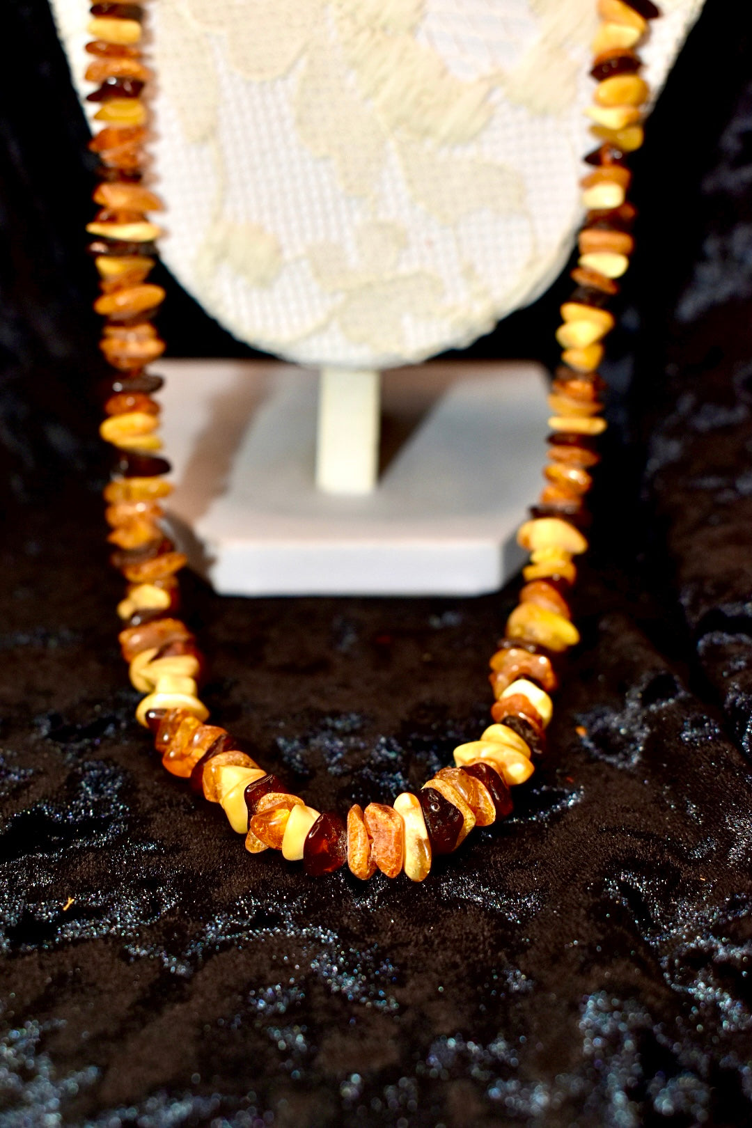 Tricoloured Amber Necklace