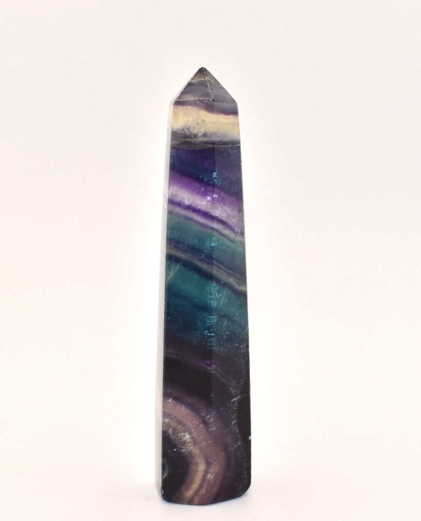 Banded Flourite Crystal Point