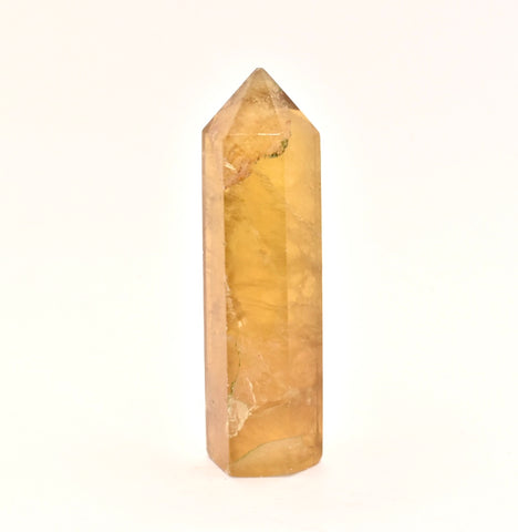 Golden Flourite Crystal Point