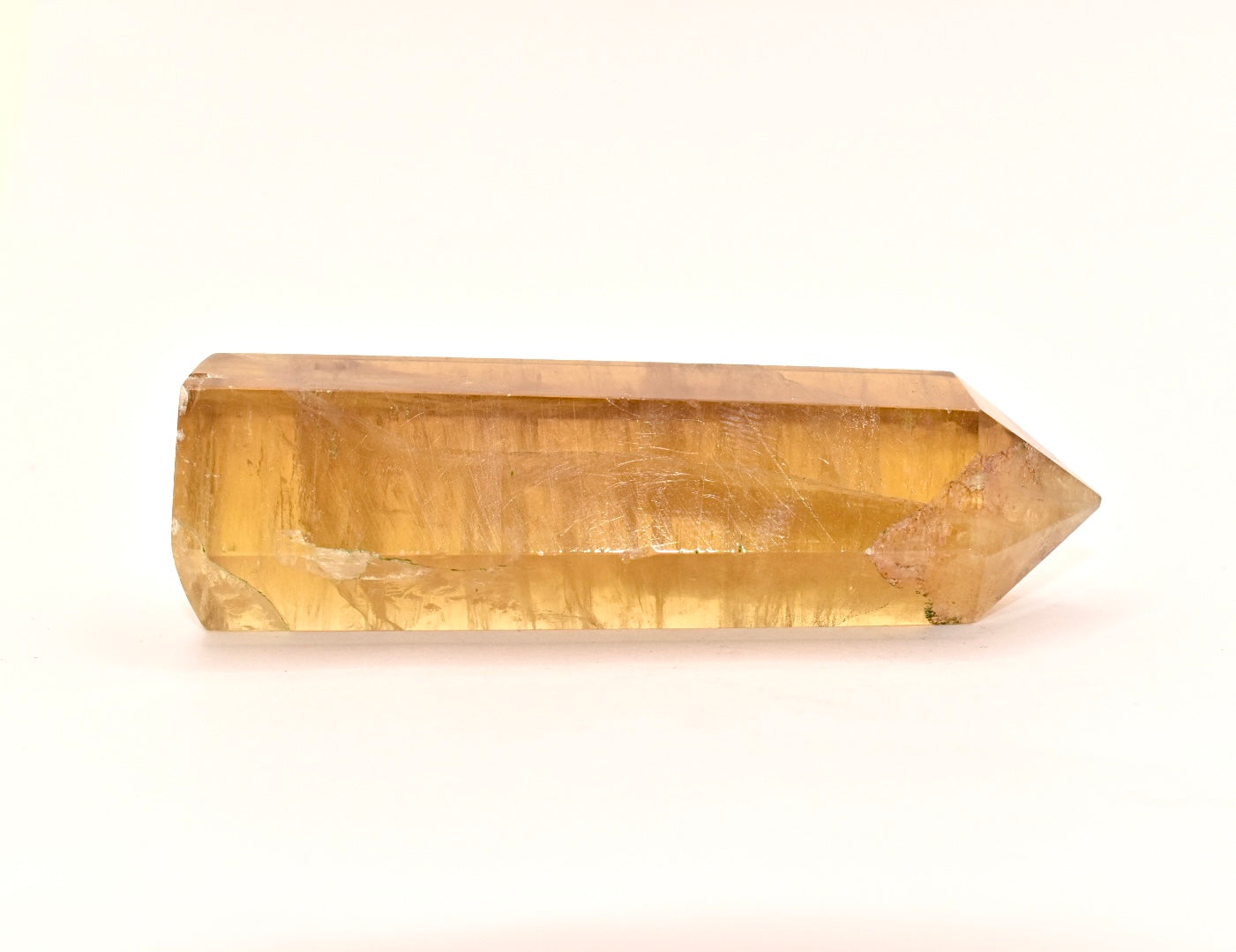 Golden Flourite Crystal Point