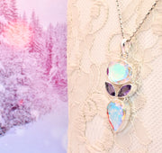 Aura Quartz & Amethyst Pendant
