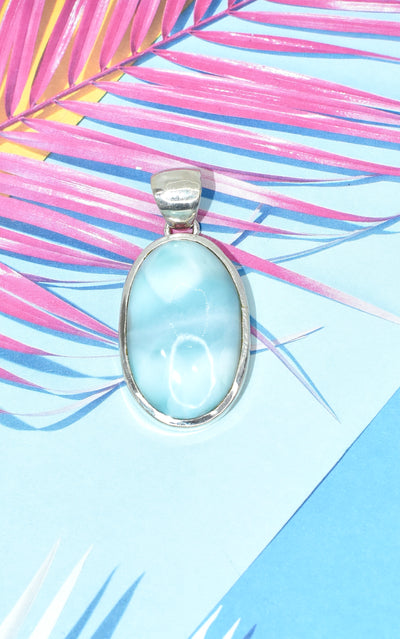 Larimar Oval Pendant