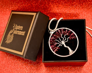 Garnet Tree of Life Pendant