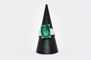 Emerald Premium Gemstone Oblong Ring
