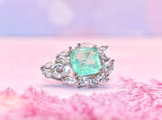 Chalcedony & CZ Statement Earrings