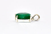Emerald Premium Gemstone Oblong Pendant