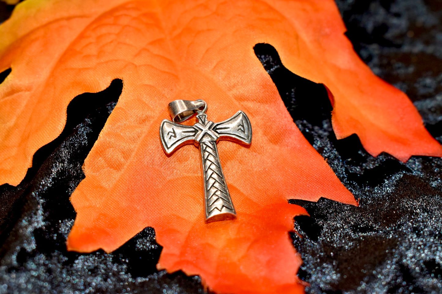 Silver Norse Axe Pendant