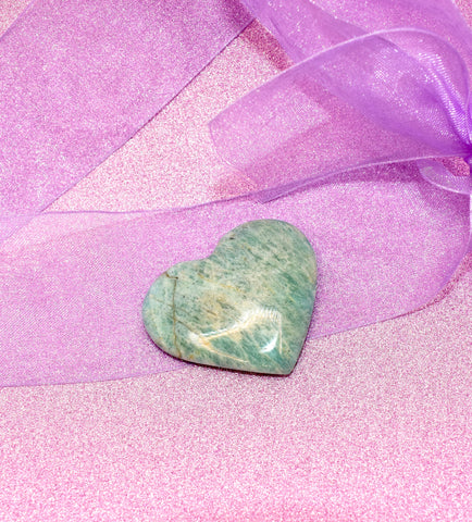 Amazonite Crystal Heart