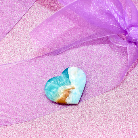 Caribbean Calcite Heart