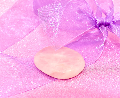 Rose Quartz Palm Stone