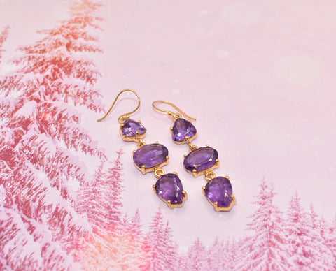 Amethyst Statement EArrings