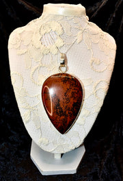 Mahogany Obsidian Statement Pendant