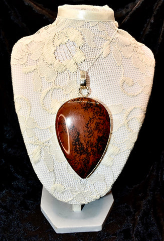 Mahogany Obsidian Statement Pendant