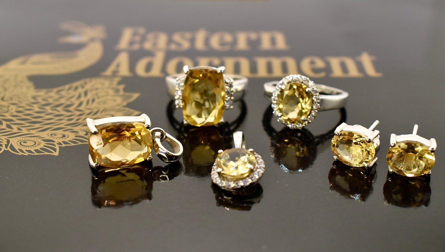 Citrine Premium Gemstone Studs