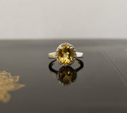 Citrine Premium Gemstone Oval Ring