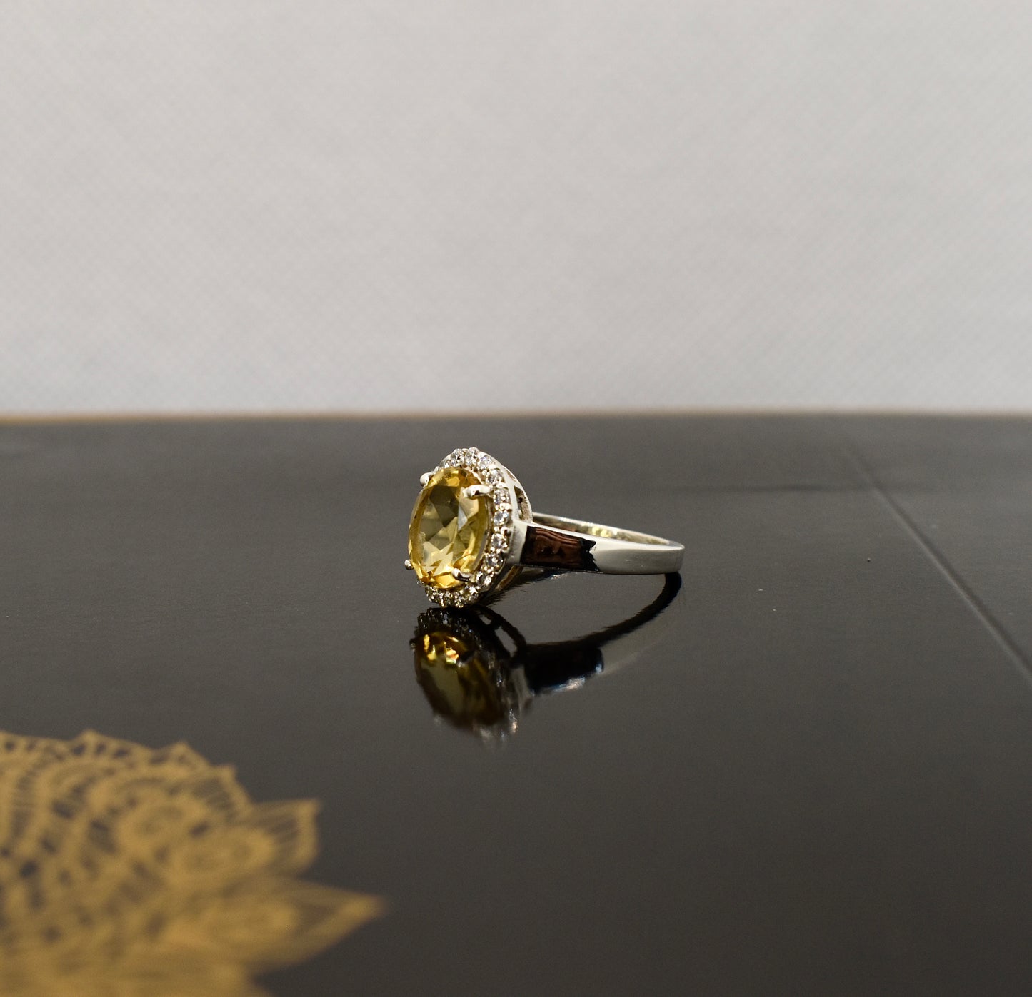 Citrine Premium Gemstone Oval Ring