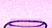 Amethyst Micro Cut Bead Bracelet