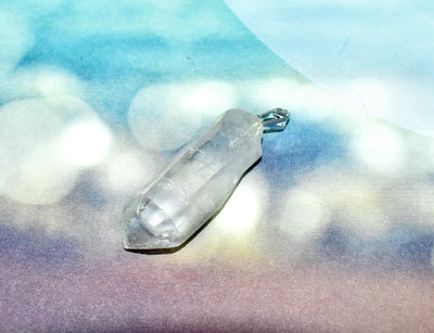 Clear Quartz Raw Point Pendant