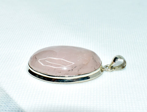 Rose Quartz Oval Pendant