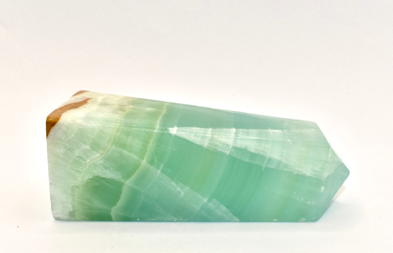 Green Calcite Point