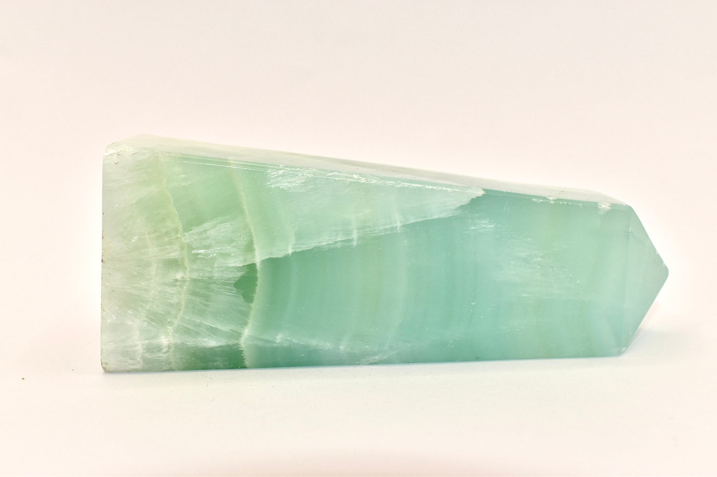 Green Calcite Point