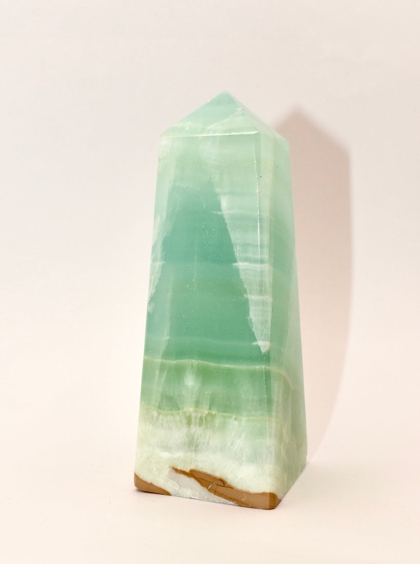 Green Calcite Point