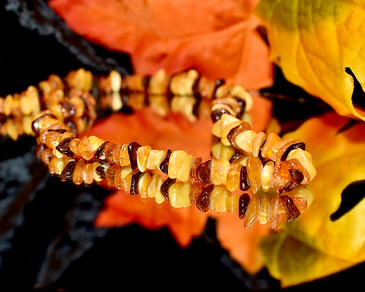 Tricoloured Amber Necklace