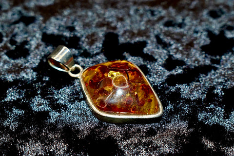 Free Form Amber Pendant