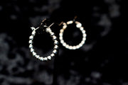 Silver Detail Hoop Earrings