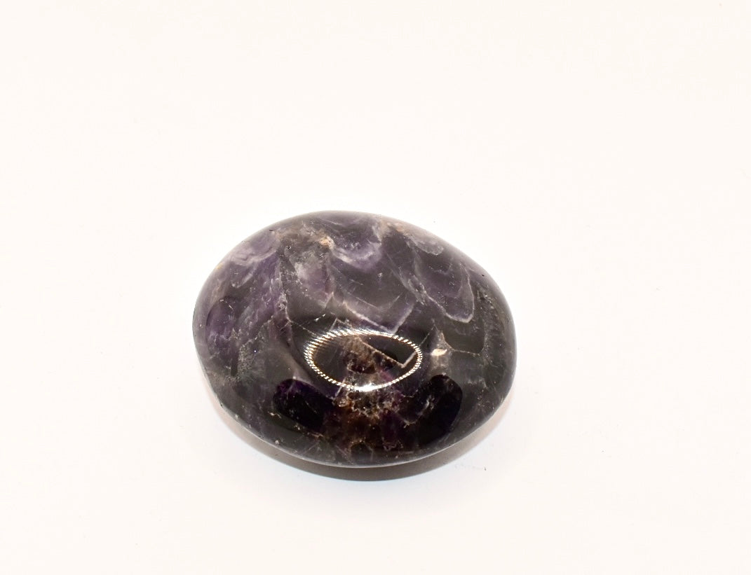 Deep Purple Chevron Amethyst Cabochon Crystal