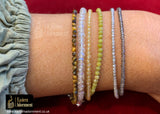 Citrine Micro Cut Bead Bracelet