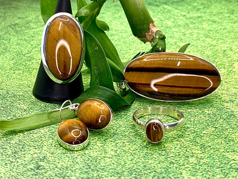 Golden Tiger's Eye Large Oval Pendant