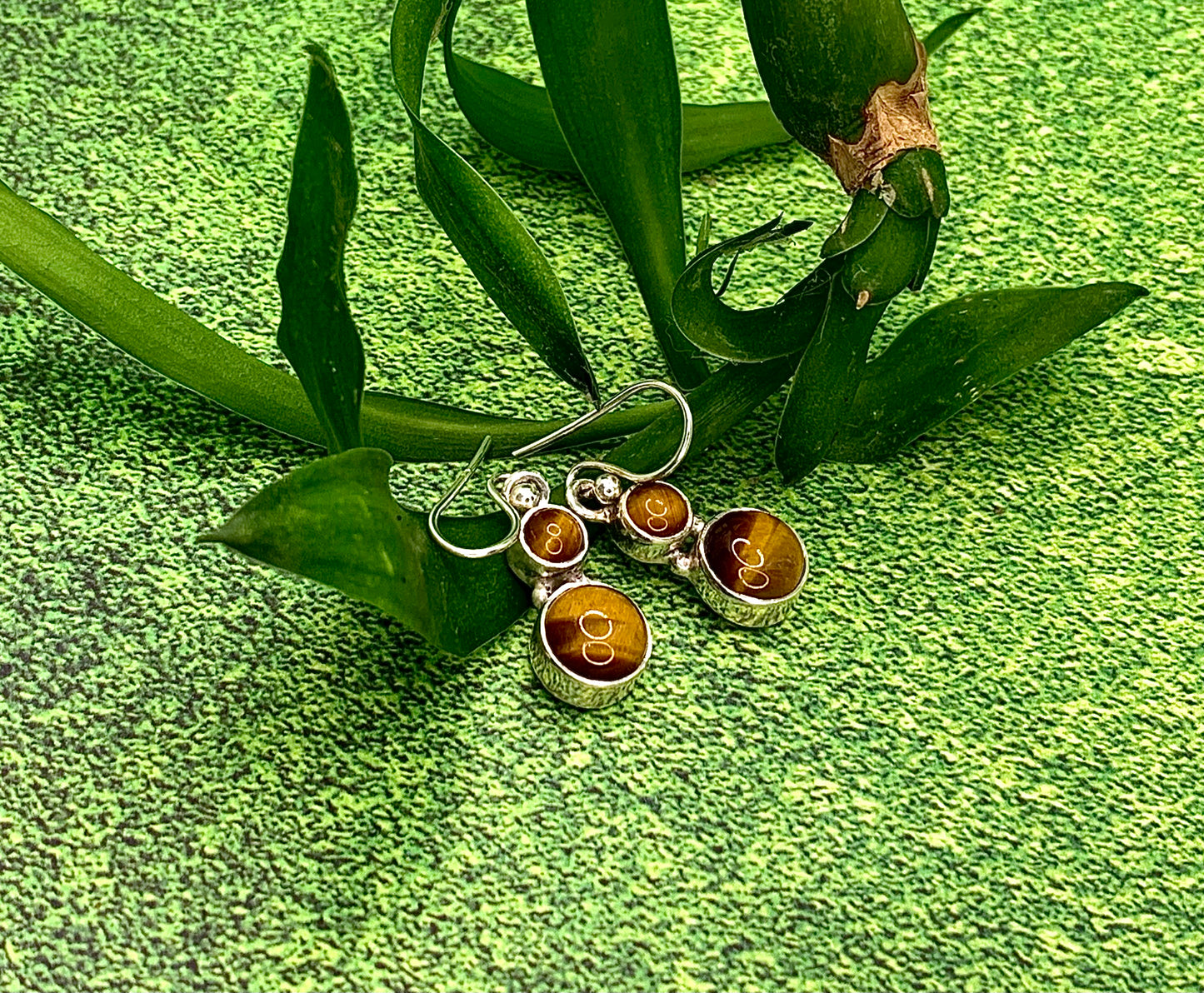 Golden Tiger's Eye Drop Earrings