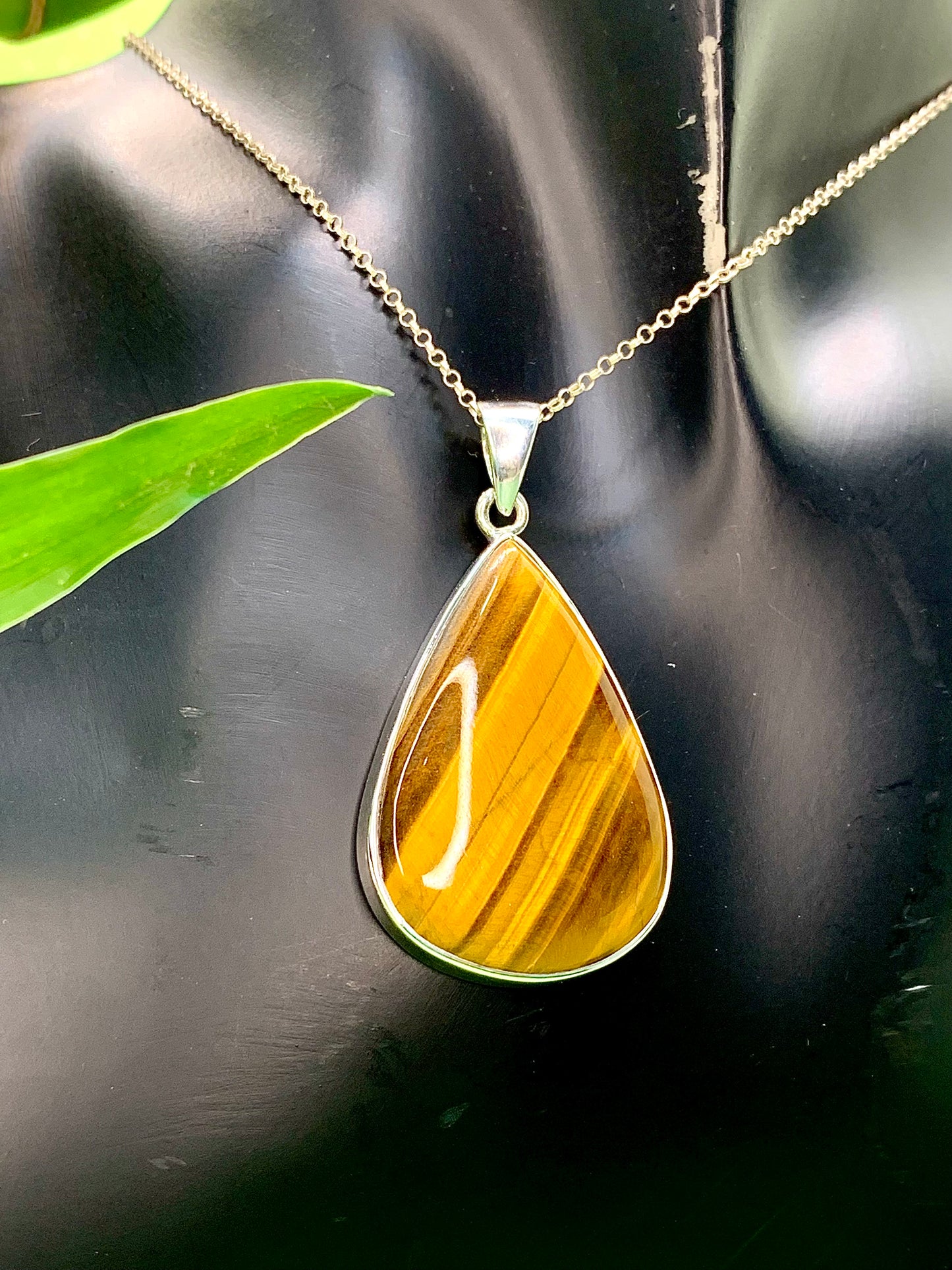 Golden Tiger's Eye Teardrop Pendant