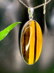 Golden Tiger's Eye Large Oval Pendant
